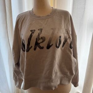 Folklore Boxy Cropped Crewneck